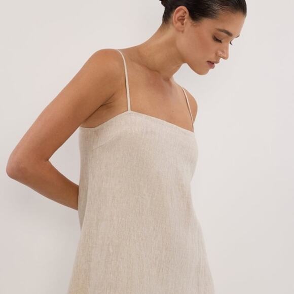 DISSH Jem Natural Linen Maxi Dress Sz 2 - Picture 2 of 6